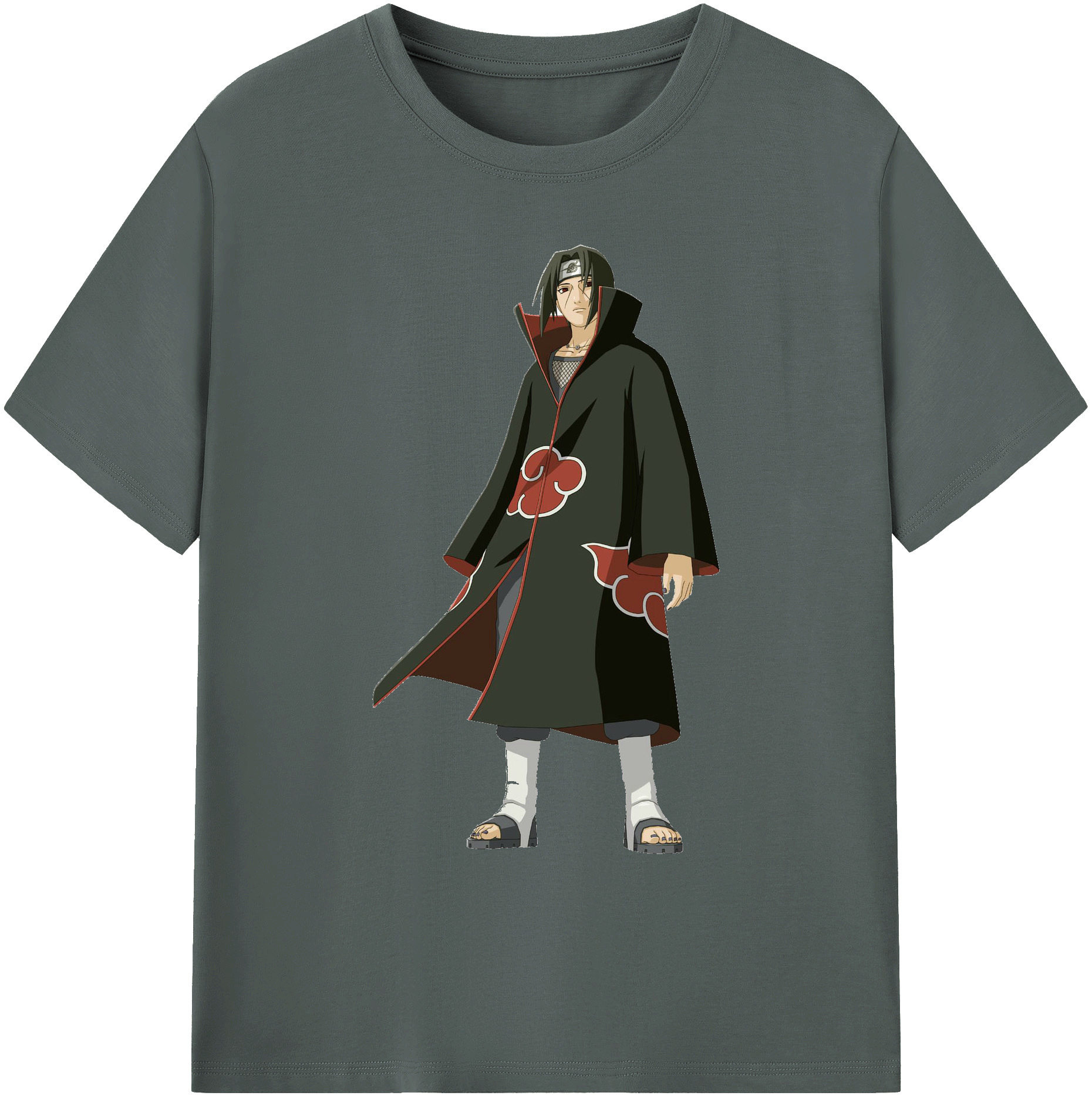 （画像用） NARUTO -ナルト- うちは イタチ Uchiha Itachi 綿100％ メンズ半袖Tシャツ｜肌触りやわらか＆通気性